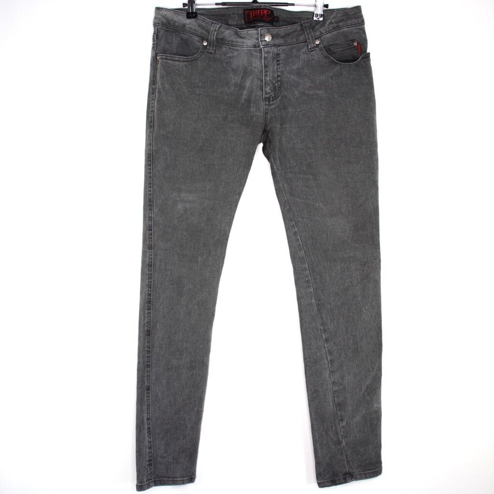TRIPP NYC Mens 33 x 32 Punk Rock Skinny Jeans Q1087